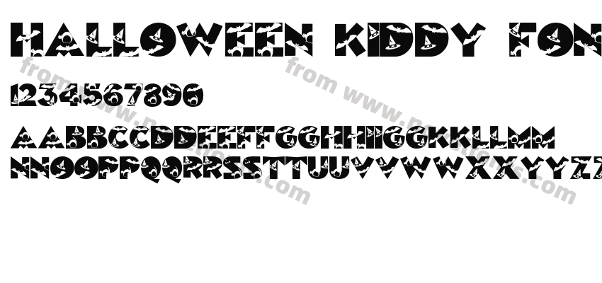 Halloween Kiddy FontPreview