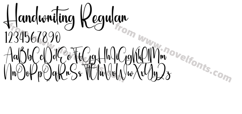 Handwriting RegularPreview