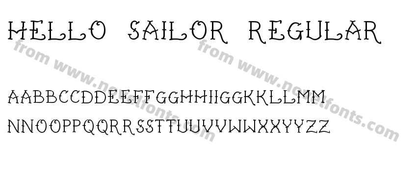 Hello Sailor RegularPreview