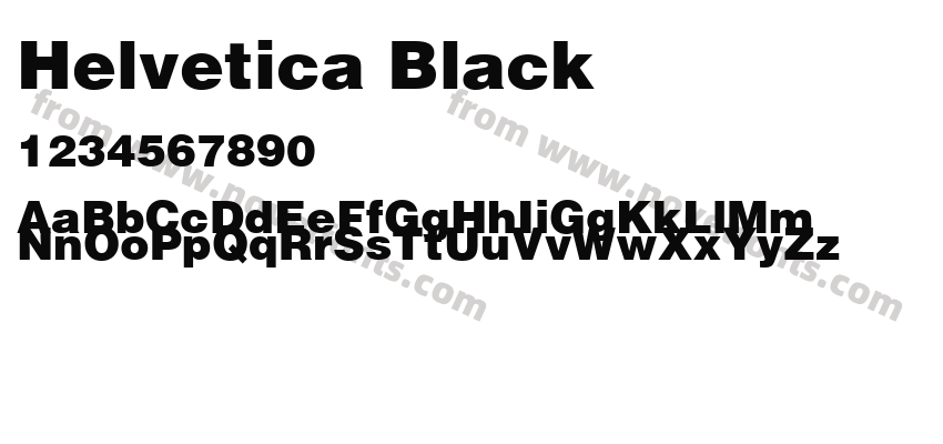 Helvetica BlackPreview