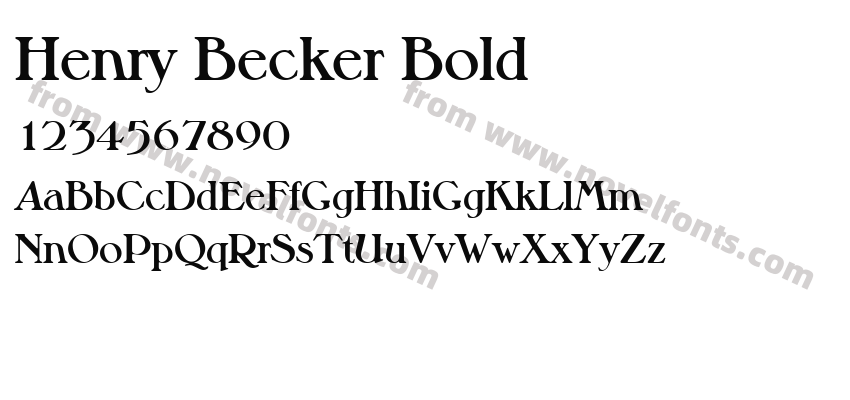 Henry Becker BoldPreview