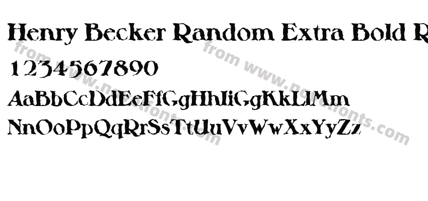 Henry Becker Random Extra Bold RegularPreview