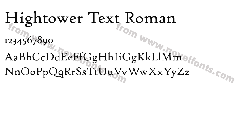 Hightower Text RomanPreview