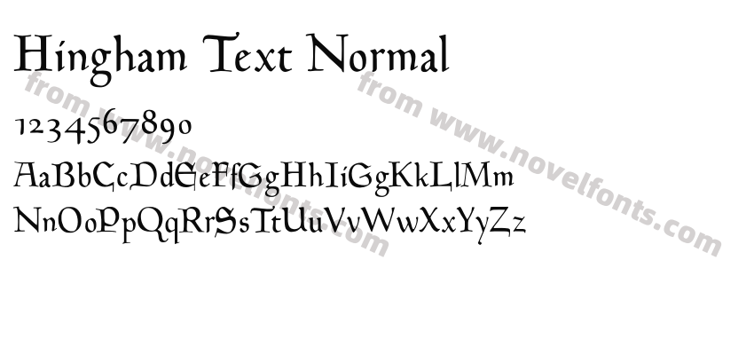 Hingham Text NormalPreview