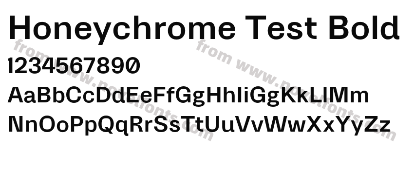 Honeychrome Test BoldPreview