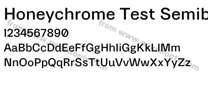 Honeychrome Test SemiboldPreview