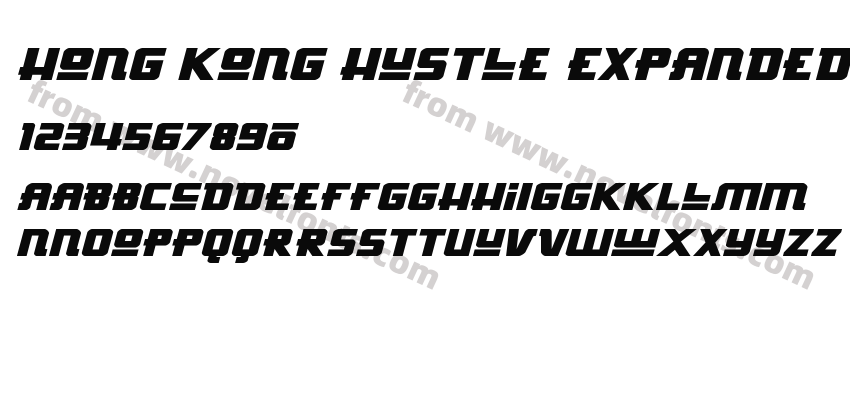 Hong Kong Hustle Expanded ItalicPreview