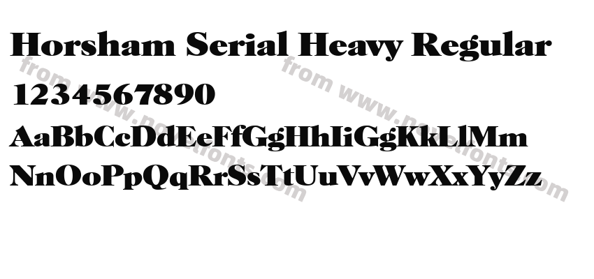 Horsham Serial Heavy RegularPreview