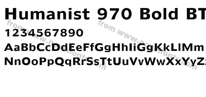 Humanist 970 Bold BTPreview