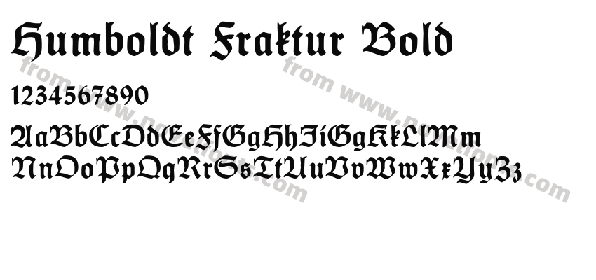 Humboldt Fraktur BoldPreview