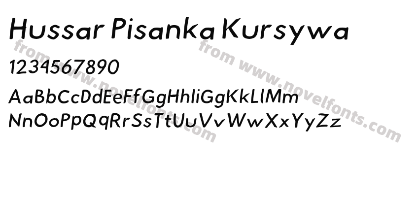 Hussar Pisanka KursywaPreview