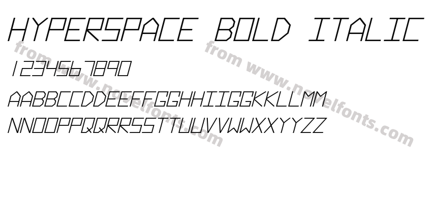 Hyperspace Bold ItalicPreview