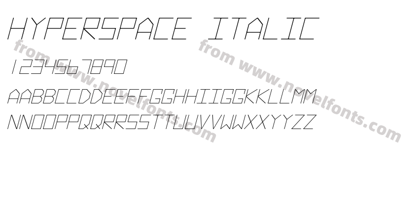 Hyperspace ItalicPreview