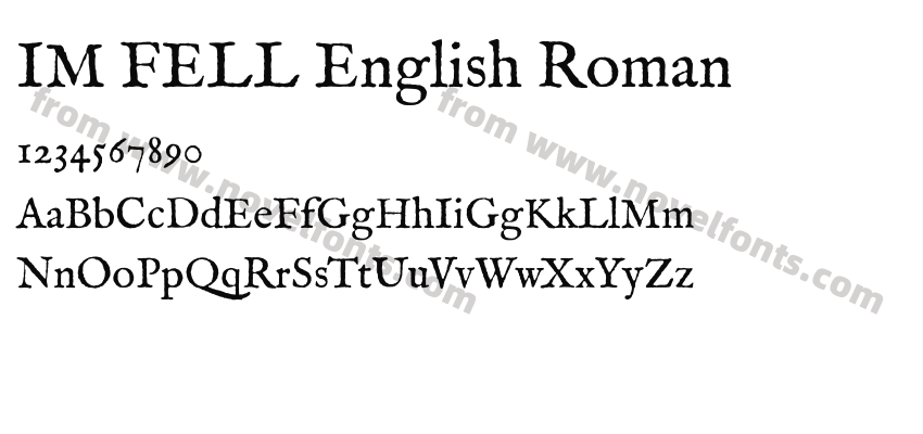 IM FELL English RomanPreview