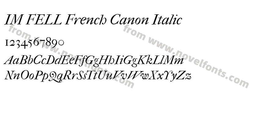 IM FELL French Canon ItalicPreview