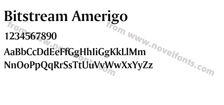 Bitstream AmerigoPreview