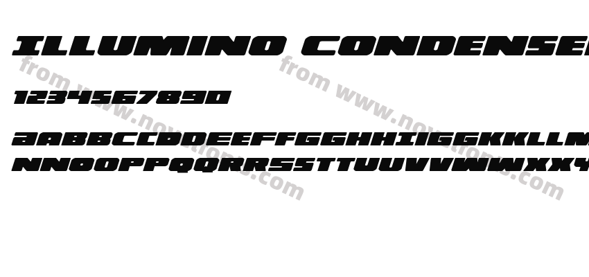 Illumino Condensed ItalicPreview