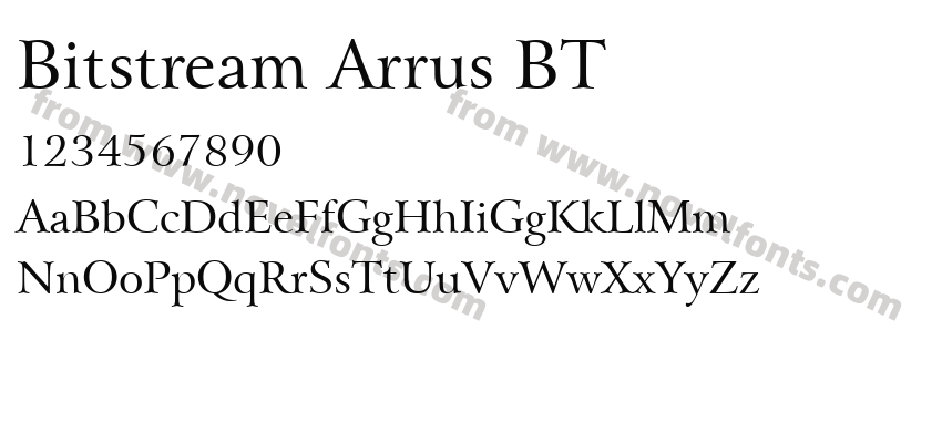 Bitstream Arrus BTPreview