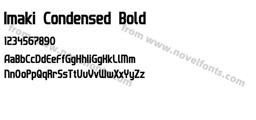 Imaki Condensed BoldPreview