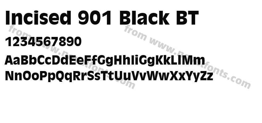 Incised 901 Black BTPreview