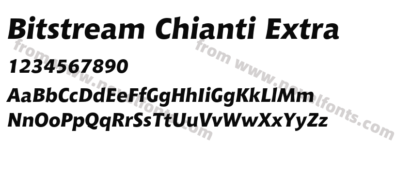 Bitstream Chianti ExtraPreview