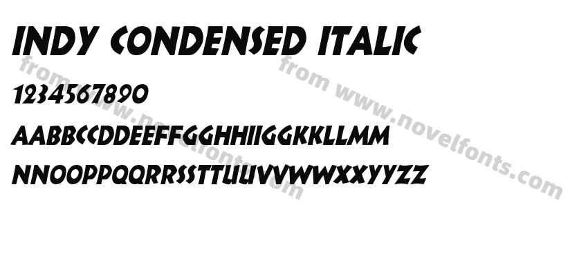 Indy Condensed ItalicPreview