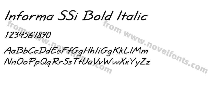 Informa SSi Bold ItalicPreview