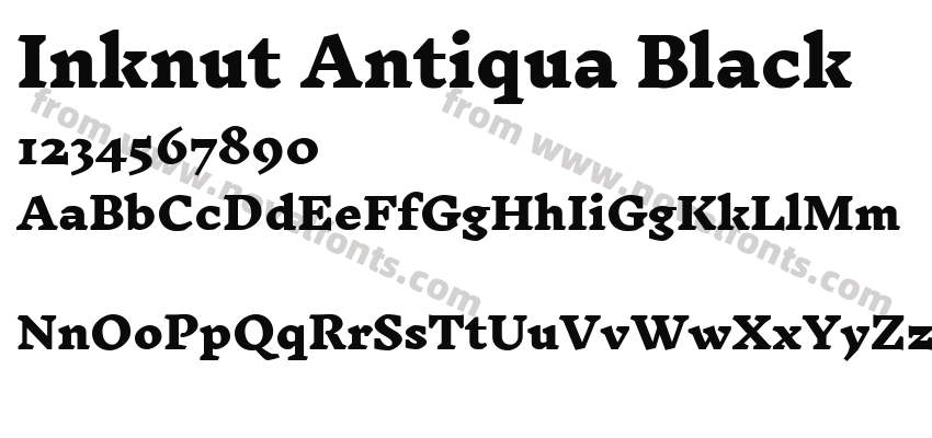 Inknut Antiqua BlackPreview