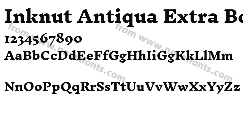 Inknut Antiqua Extra BoldPreview