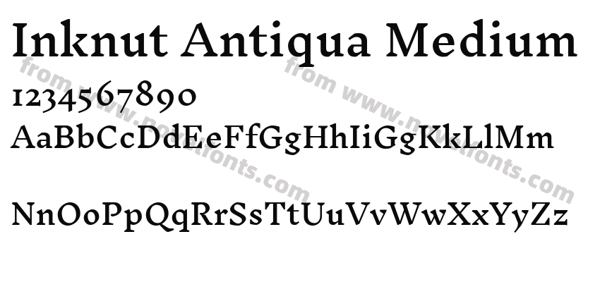 Inknut Antiqua MediumPreview