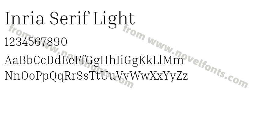 Inria Serif LightPreview