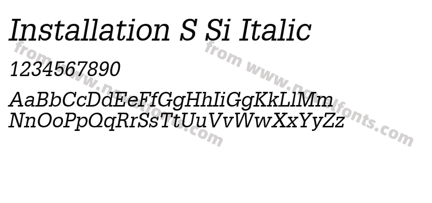 Installation SSi ItalicPreview