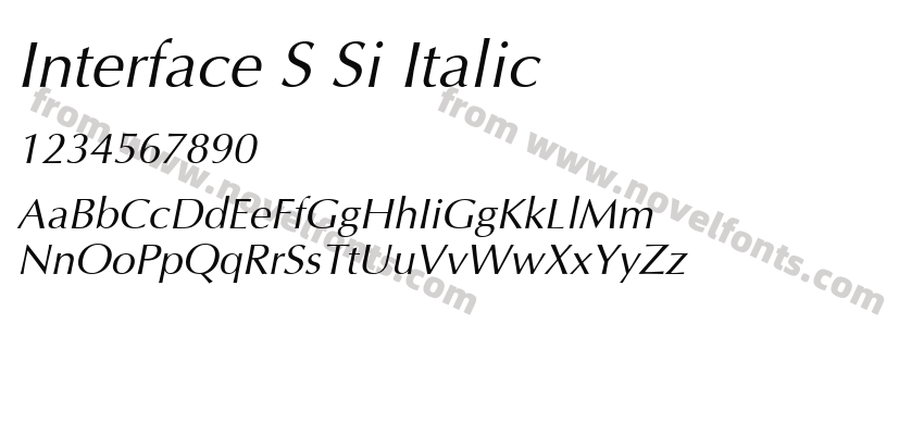 Interface SSi ItalicPreview
