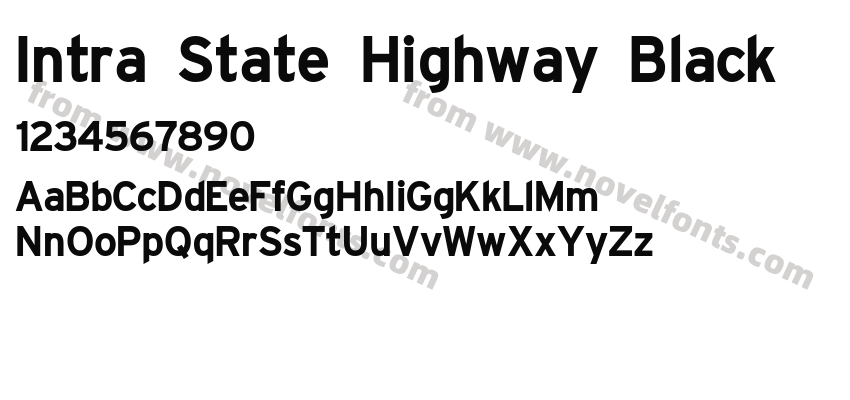 Intra State Highway BlackPreview