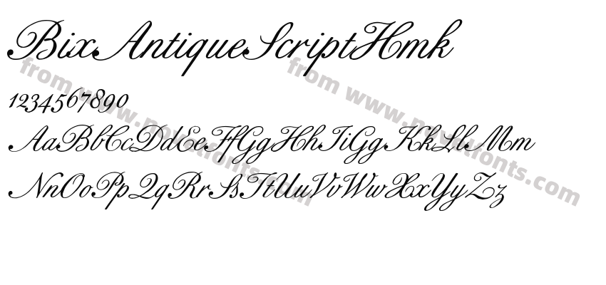 Bix Antique Script HmkPreview