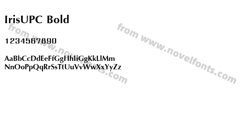 IrisUPC BoldPreview