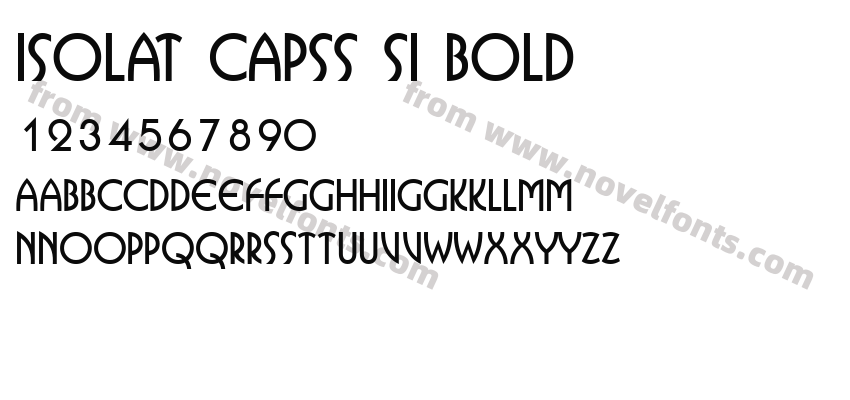 Isolat CapsS Si BoldPreview