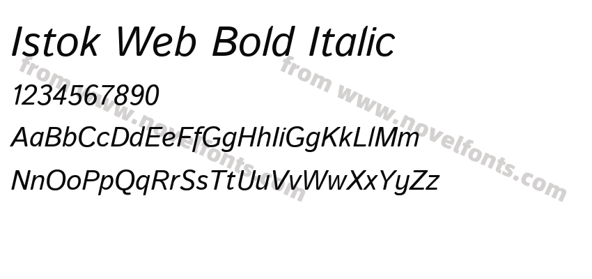 Istok Web Bold ItalicPreview