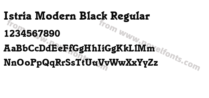 Istria Modern Black RegularPreview