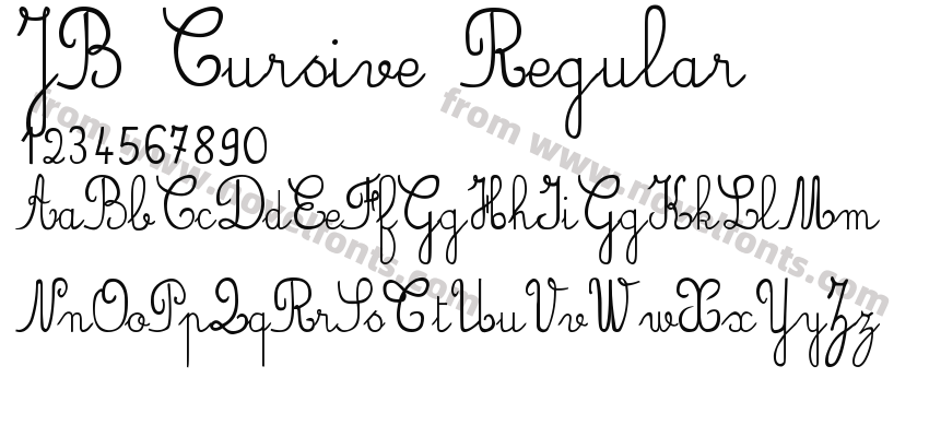 JB Cursive RegularPreview