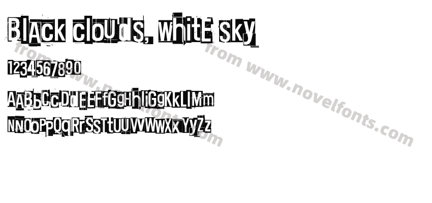 Black clouds, white skyPreview