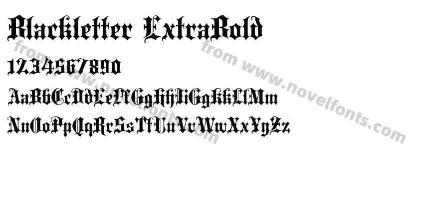 Blackletter ExtraBoldPreview