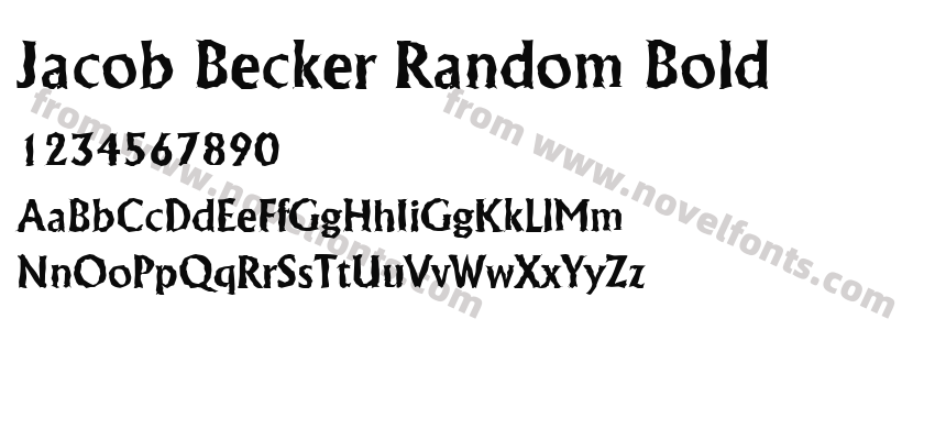 Jacob Becker Random BoldPreview