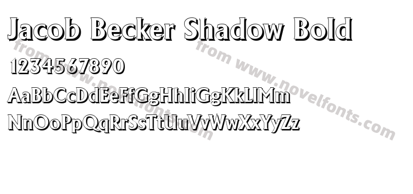 Jacob Becker Shadow BoldPreview