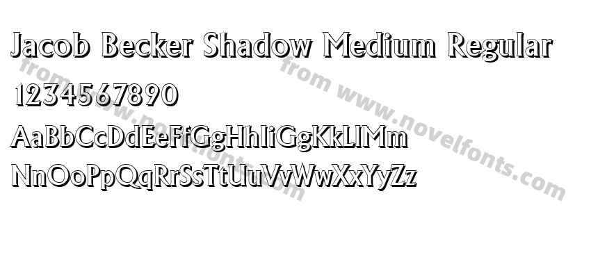 Jacob Becker Shadow Medium RegularPreview