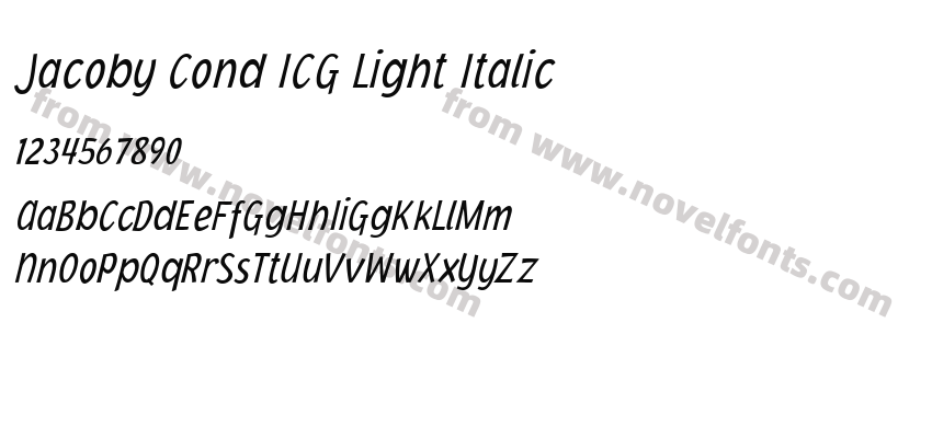 Jacoby Cond ICG Light ItalicPreview