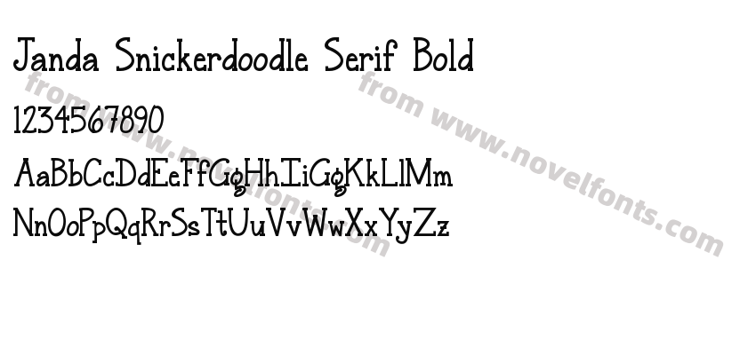 Janda Snickerdoodle Serif BoldPreview