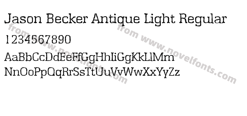 Jason Becker Antique Light RegularPreview