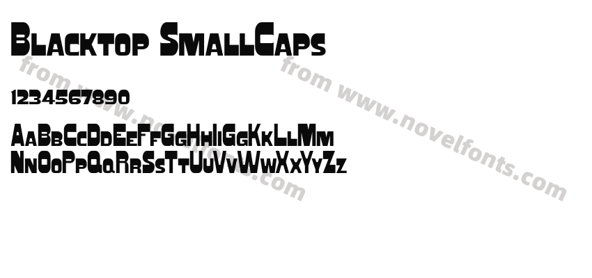 Blacktop SmallCapsPreview