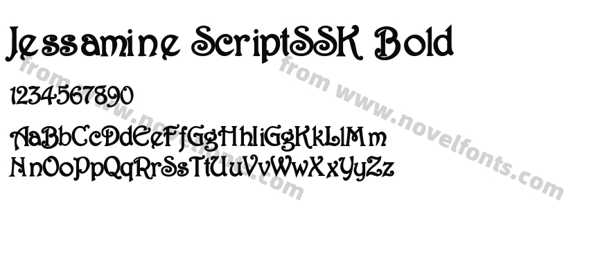 Jessamine ScriptSSK BoldPreview